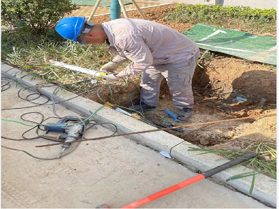 馬鞍山九華東路二期電力工井，保護(hù)管工程